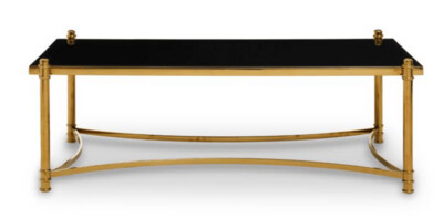 ACKLEY BLACK AND GOLD COFFEE TABLE