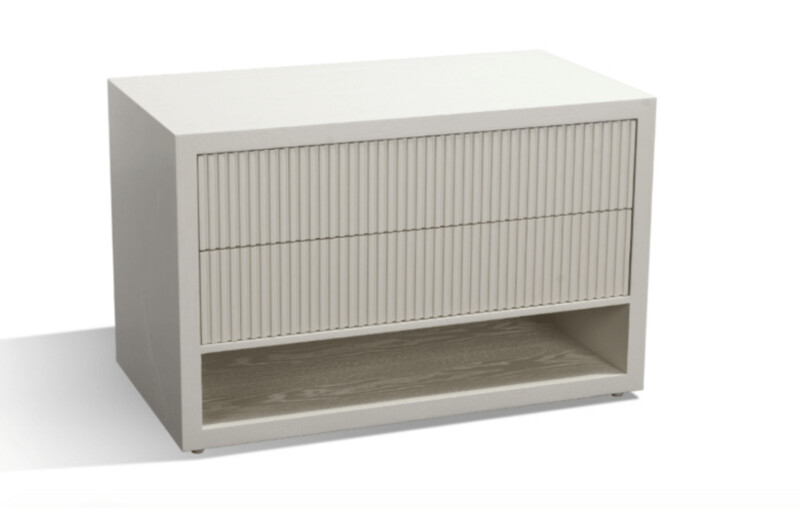 2 Drawer Wide Side Table
