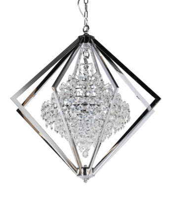 Diamond Shaped Crystal Pendant