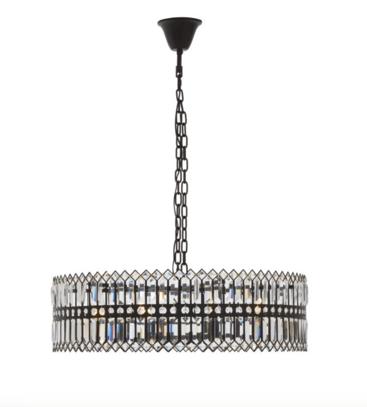 BABYLON EIGHT BULB CRYSTAL CHANDELIER