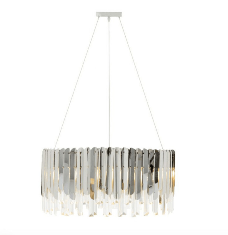 BABYLON EIGHT BULB CHROME CHANDELIER