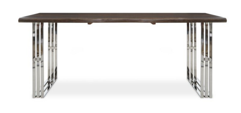 HAMPSTEAD NATURAL AND SILVER DINING TABLE