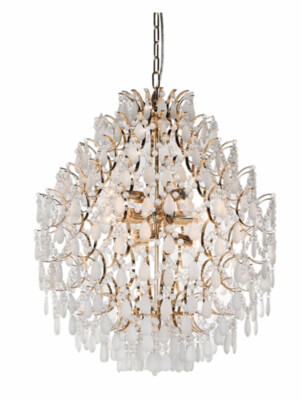 Frosted Glass Droplets Chandelier