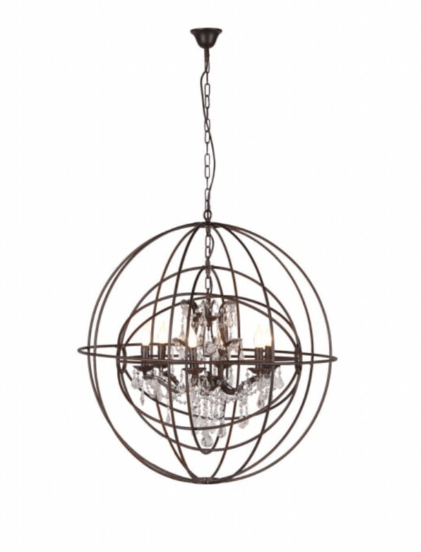 Metal Sphere Chandelier