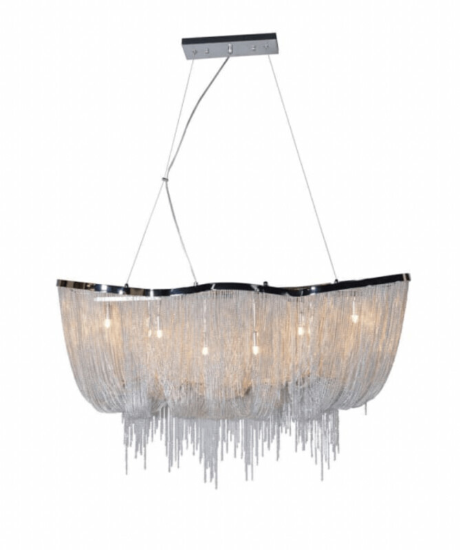 Beaded Basket Chandelier