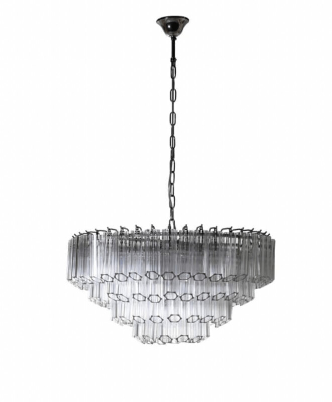 4 Tier Tubular Chandelier