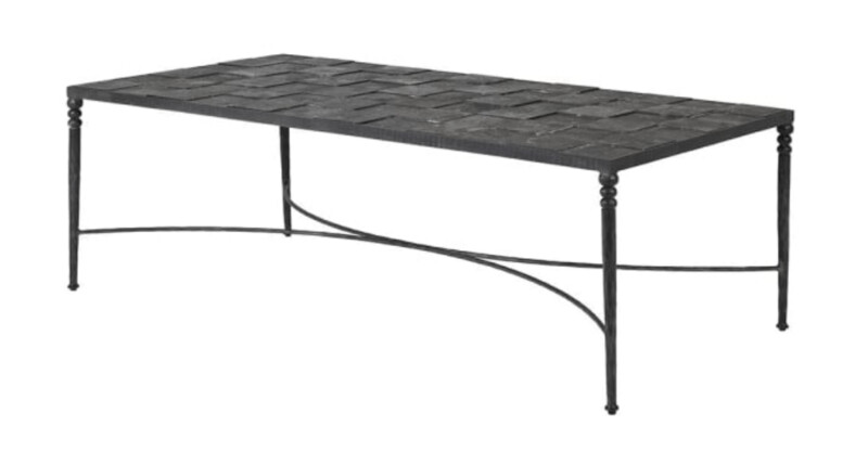 Blue Stone Squares Coffee Table