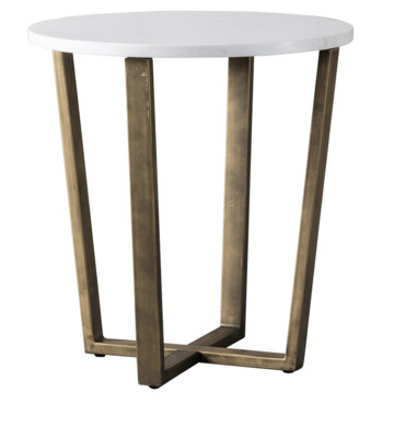 Cleo Round Side Table Marble