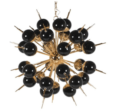 Black Sputnik Chandelier