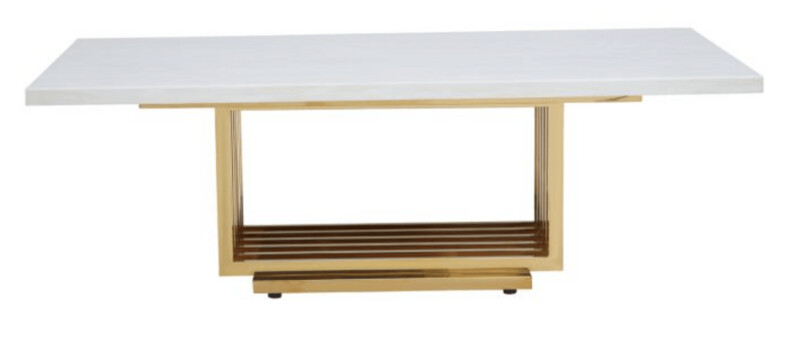 MODA IVORY WHITE MARBLE COFFEE TABLE