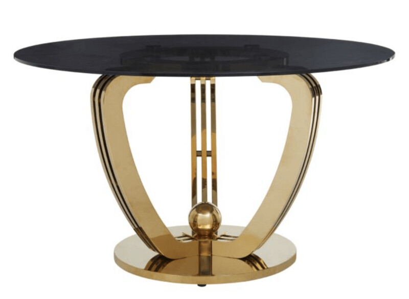 MODA GREY TEMPERED GLASS DINING TABLE