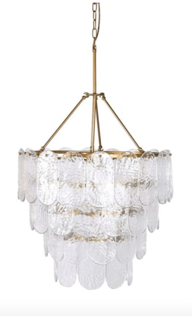 Glass Petal Chandelier