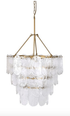 Glass Petal Chandelier
