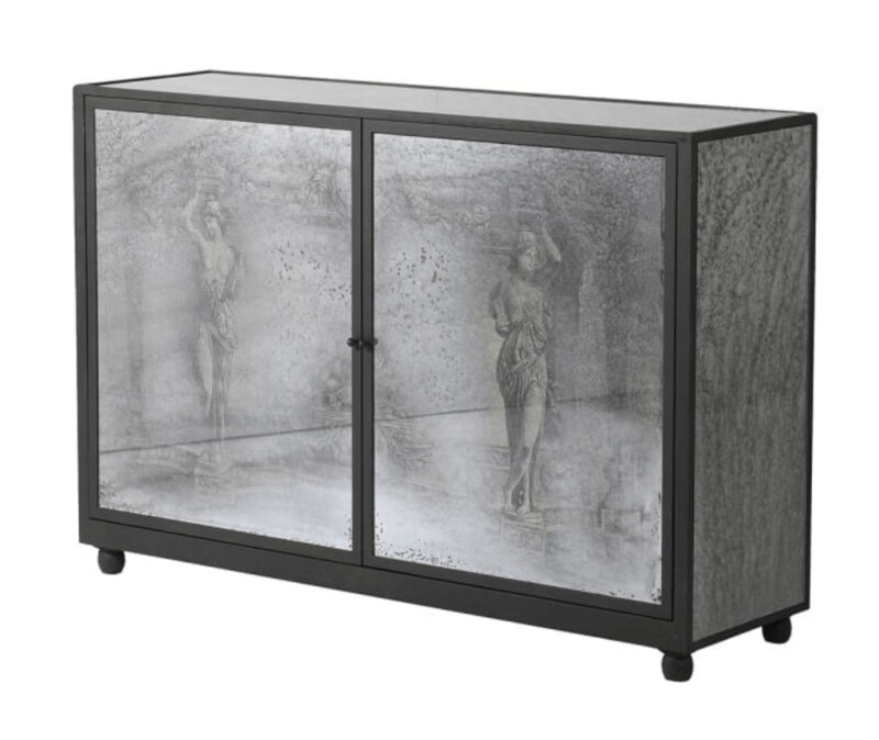Patterned Glass 2 Door Cabinet
