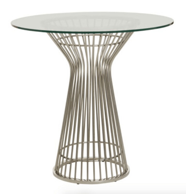 VOGUE ROUND SILVER DINING TABLE