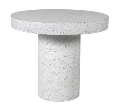 White Terazzo Round Dining Table
