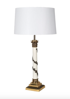 Gold Grecian Column Lamp