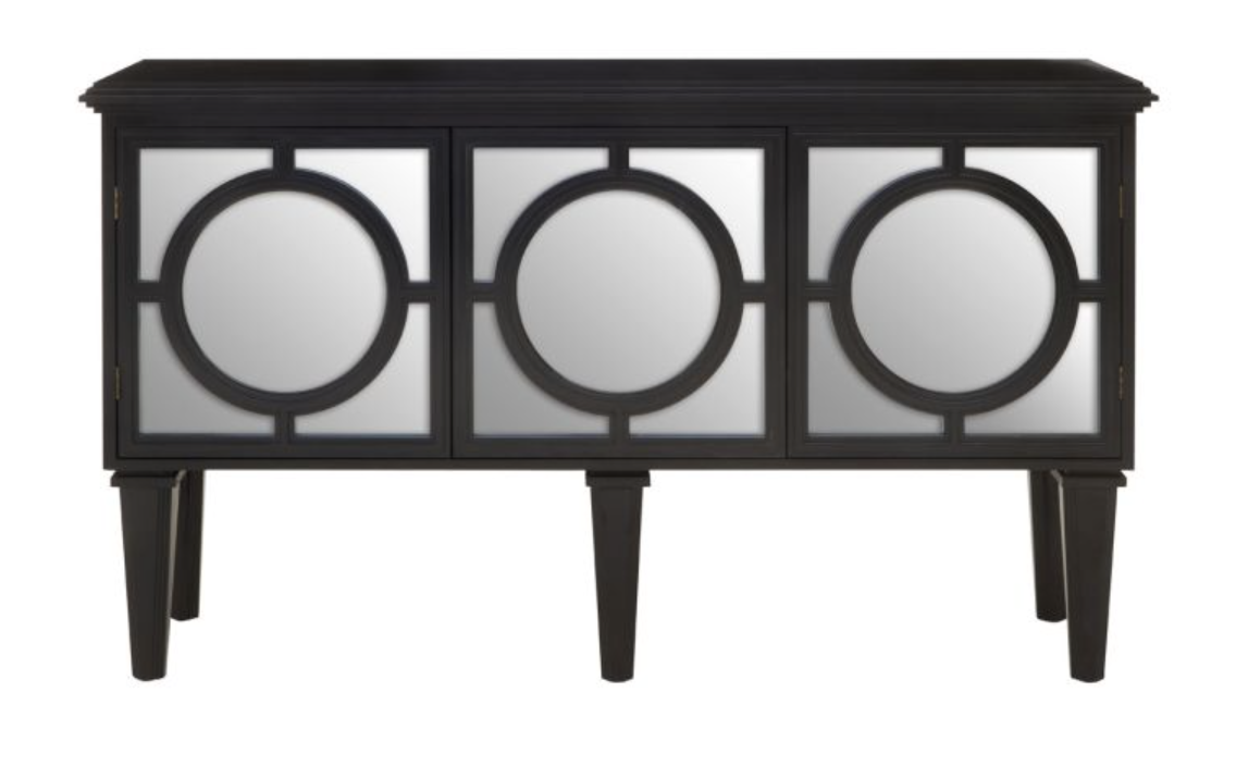 TELESE BLACK FINISH SIDEBOARD