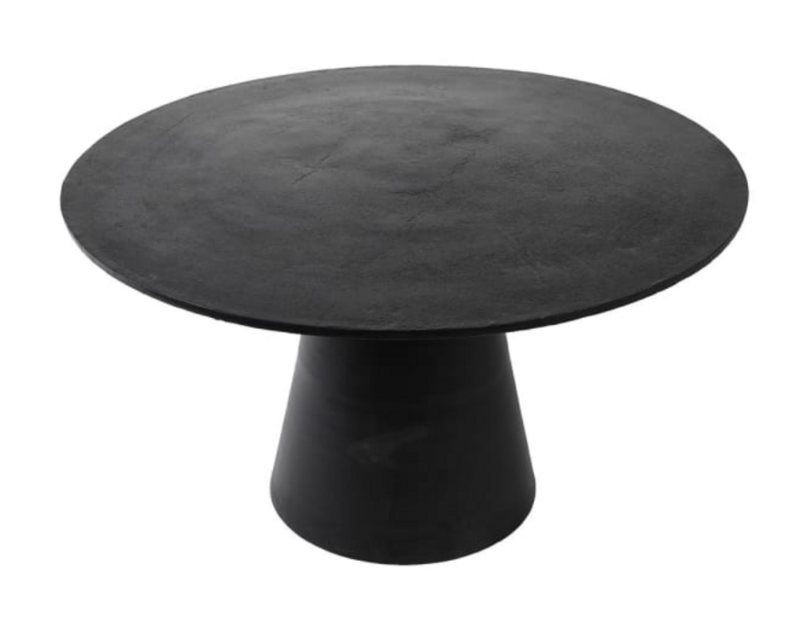 Black Round Dining Table
