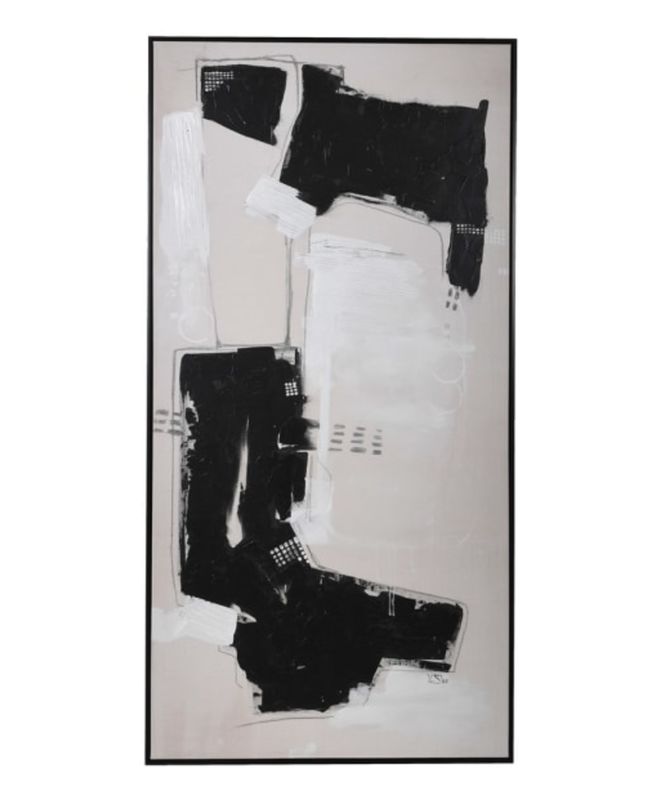 Abstract Framed Canvas