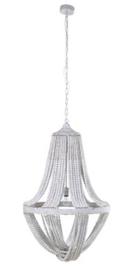 Large Wooden Beads Chandelier