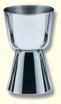 Einzelkelch, Edelstahl, 7,5cm hoch, cupa Ø 4,5cm Einzelkelch, Edelstahl, 7,5cm hoch, cupa Ø 4,5cm