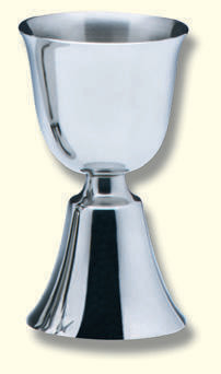 Einzelkelch, Edelstahl, 9cm hoch, Cupa Ø 5cm Einzelkelch, Edelstahl, 9cm hoch, Cupa Ø 5cm