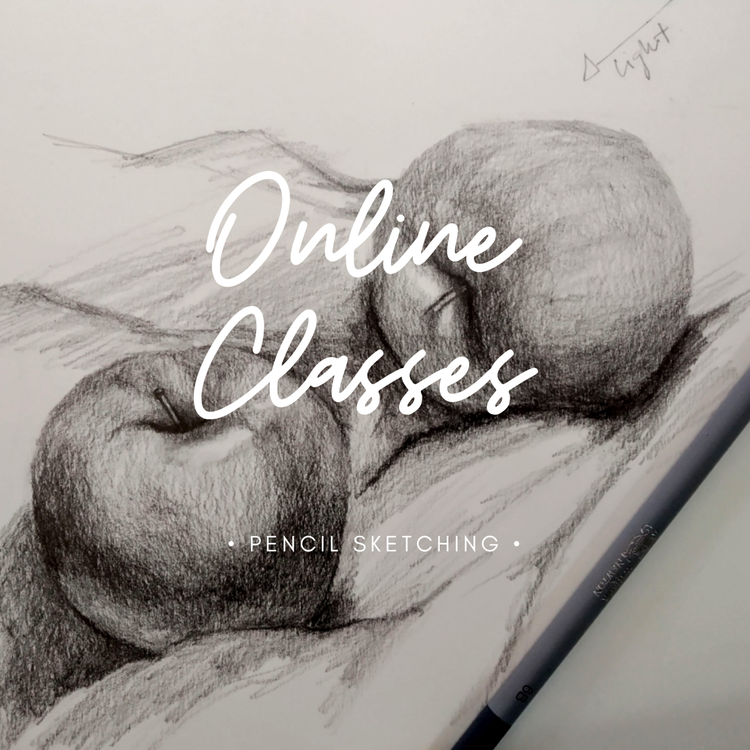Online Classes // Basic Pencil Sketching 2 Videos pack