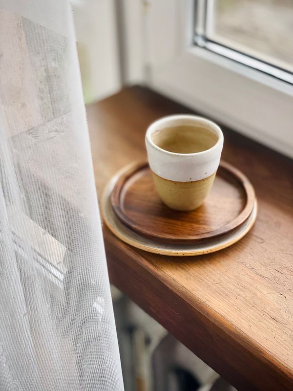 podkładka / talerzyk 16,5 cm • orzech włoski