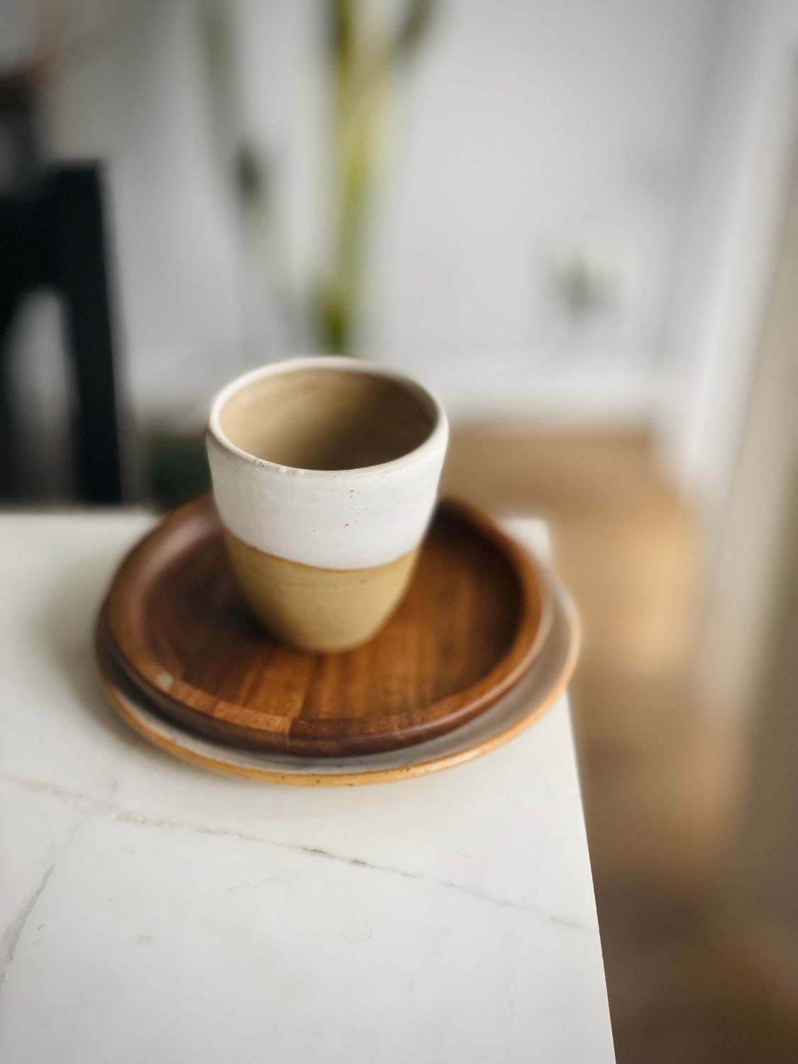 podkładka / talerzyk 16,5 cm • orzech włoski