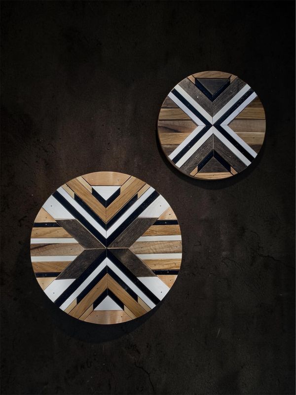 Okrągłe dekory 2 szt