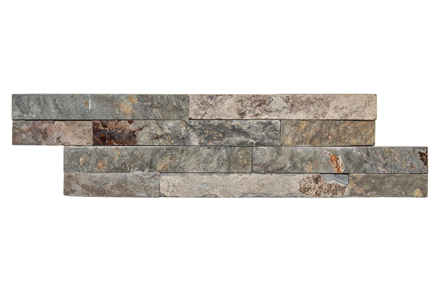 KAMIEŃ ELEWACYJNY SLATE SZARO - ŻÓŁTY 10x35x1,3 (0,39 m2 w opakowaniu) GAT I