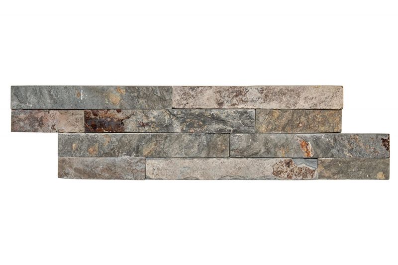 KAMIEŃ ELEWACYJNY SLATE SZARO - ŻÓŁTY 10x35x1,3 (0,39 m2 w opakowaniu) GAT I