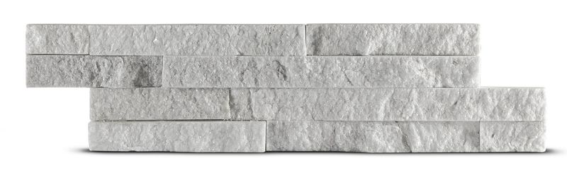 KAMIEŃ ELEWACYJNY 10X35 QUARTZ BIALY (0,39m2 w opakowaniu) GAT I
