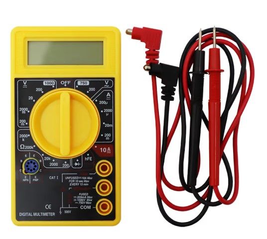 MULTIMETER DIGITAL 500V COMPACT TAISEN - AC/DC-MAX 10A DC (INCLUDES LEADS)