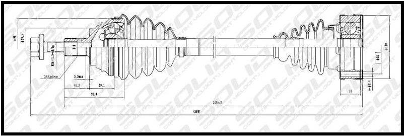 CV Shaft VW Golf 5 2.0FSi Audi