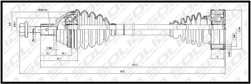 CV Shaft VW Golf 5 2.0FSi Audi