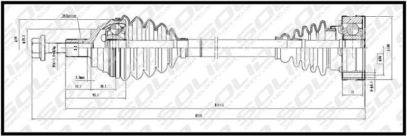 CV Shaft VW Golf 5 2.0FSi Audi