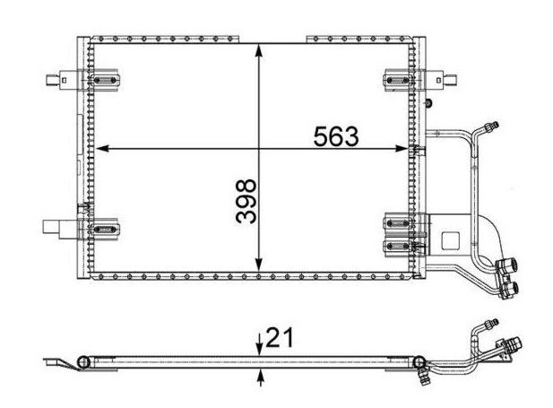 Condenser Audi A4 96