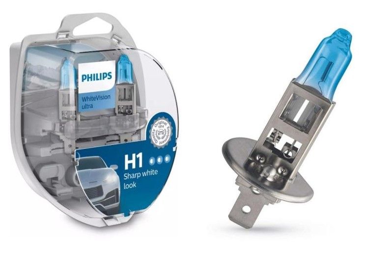 Globe Philips H1 White Vision Ultra Set Of Two 12V