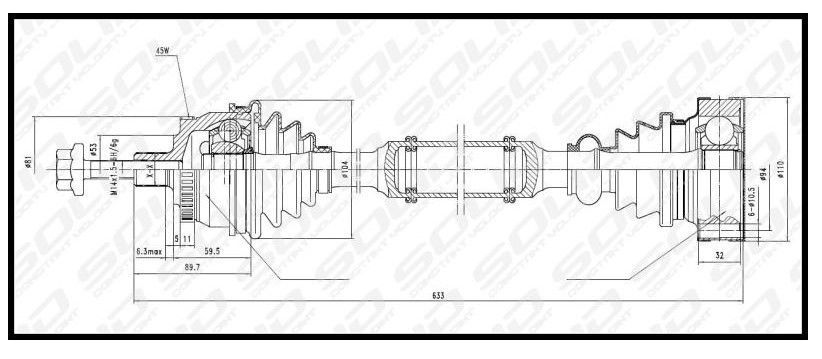 CV Shaft Audi A4 1.8T 96-01