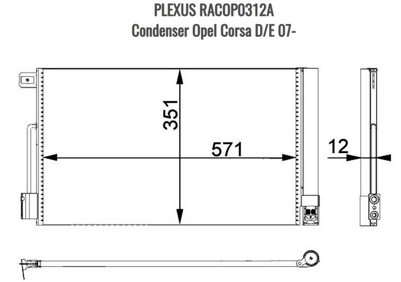 CHEV UTILITY A/C CONDENSER