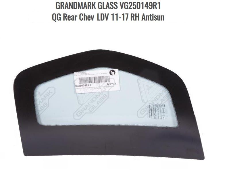 CHEV UTILITY REAR SIDE WINDOW RH