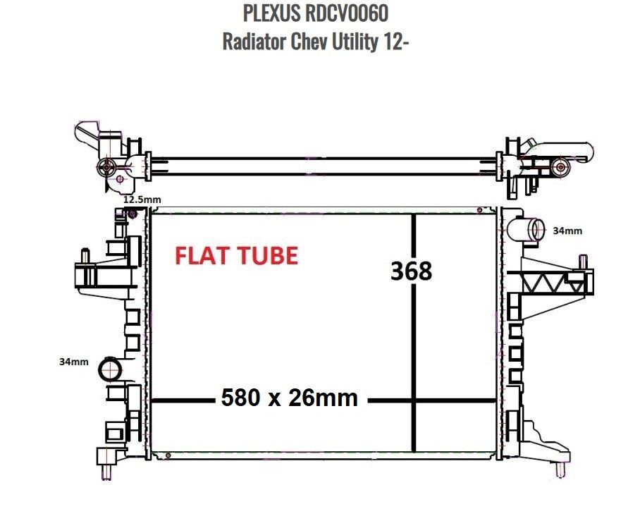 Radiator Chev Utility 12-