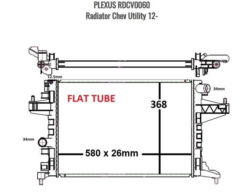 Radiator Chev Utility 12-