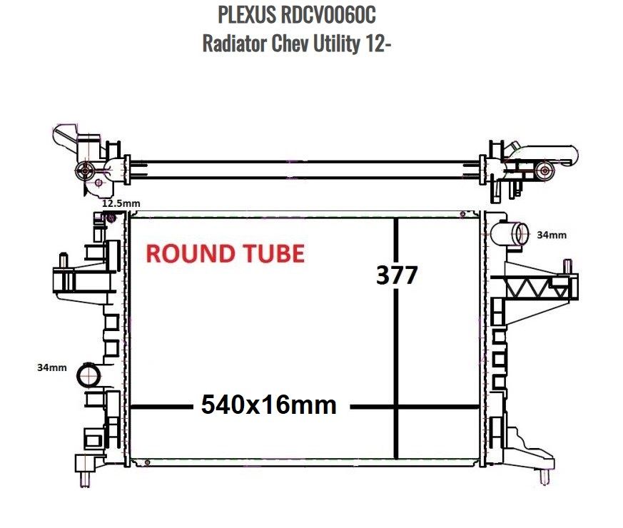 Radiator Chev Utility 12-