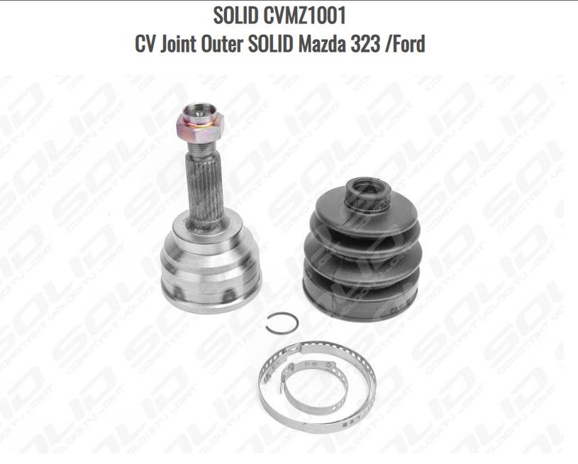 CV Joint Outer SOLID Mazda 323 /Ford CVMZ1001