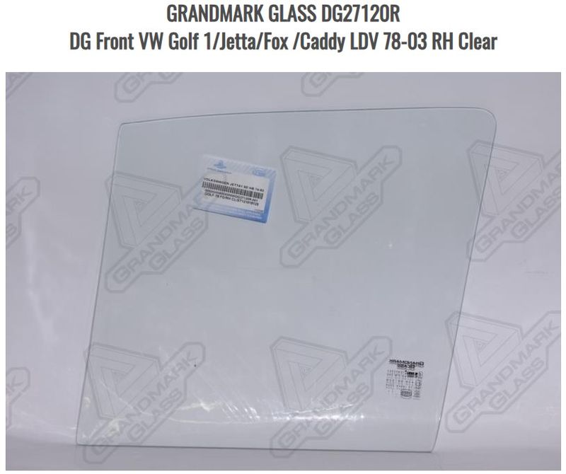 Front RH VW Golf 1/Jetta/Fox /Caddy LDV 78-03 Clear