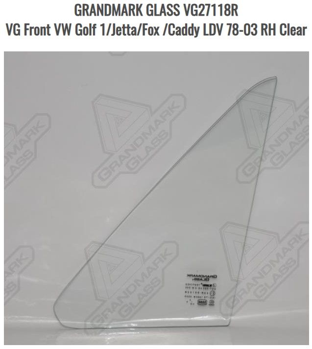 Front RH VW Golf 1/Jetta/Fox /Caddy LDV 78-03 Clear
