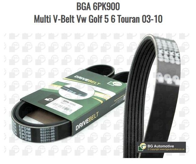 Multi V-Belt Vw Golf 5 6 Touran 03-10 6PK900